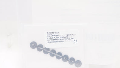 Biomet 76-9101 Ribfix Blu System Aluminium 8Hole Plate Template 2.390 x .325inch